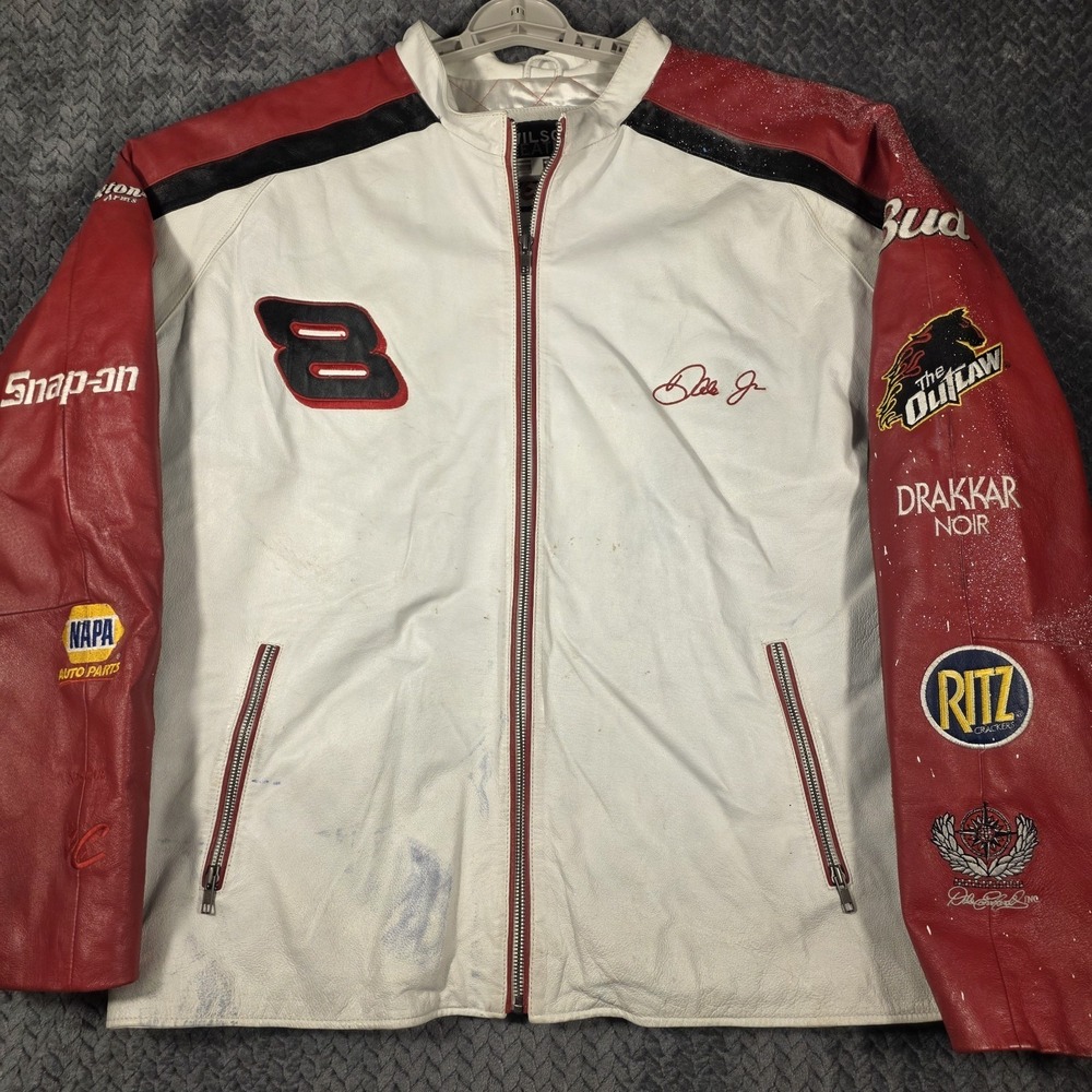 Wilson's Leather Men's Dale Earnhardt‎ Jr Budweiser NASCAR Jacket XL **READ**